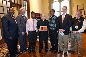 Cardinal Francis George inducted into Leo Hall of Fame 2014